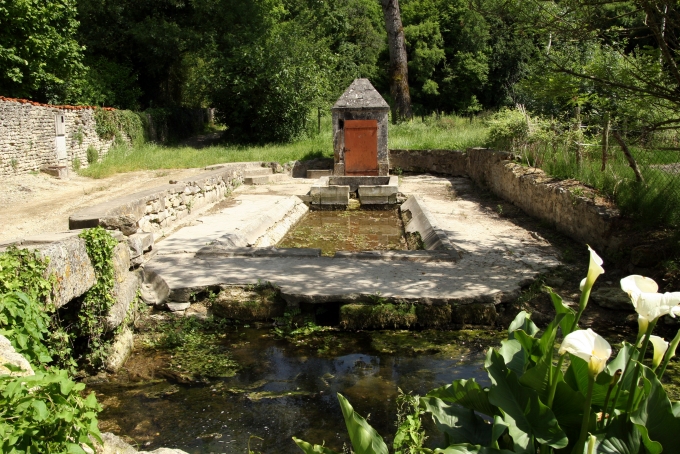 Le lavoir à Asnières-sur-Nouère